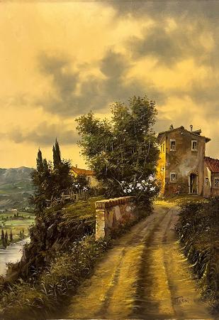 Art work by Luciano Torsi Campagna  a montisi  - oil canvas 